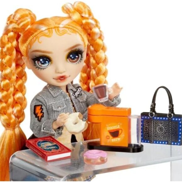 Rainbow High Sparkle And Shine Clementine 11" Doll Liquid Sparkles Legs Orange - Picture 3 of 11